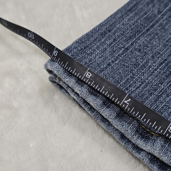 Ralph Lauren U.S. Polo Jeans ✦ High‑Rise Bootcut Blue Wash Embroidery ✦ 10 Short - Picture 9 of 14